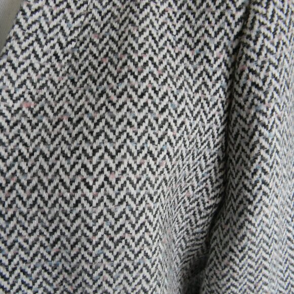 J.CREW WOOL BLEND HERRINGBONE OPEN TWEED BLAZER SUIT JACKET SZ 14 CLASSIC OFFICE - Picture 2 of 6